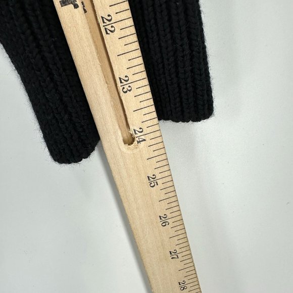 GCDS Sweater Mens Knit Oversized Mock Neck Logo Wool Blend Black Red White XS - Picture 8 of 13